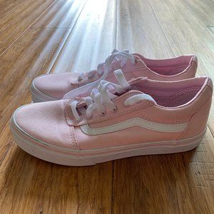 Vans Kids Old Skool Shoe powder pink/true white Youth SZ 4